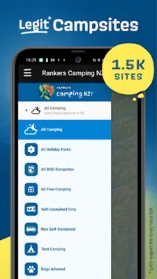 Rankers Camping NZ android App screenshot 4